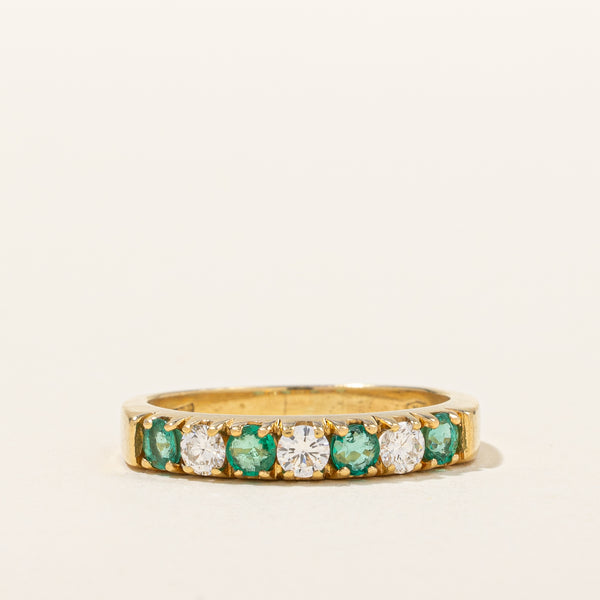 Emerald & Diamond Ring | 0.26ctw, 0.24ctw | SZ 5.75 |