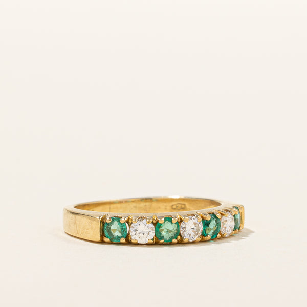 Emerald & Diamond Ring | 0.26ctw, 0.24ctw | SZ 5.75 |