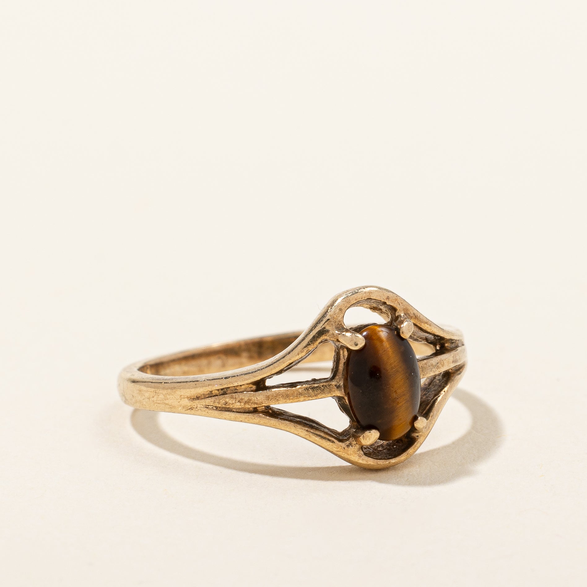 Tiger's Eye Quartz Ring | 0.35ct | SZ 6 |