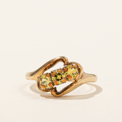 Synthetic Chrysoberyl Waterfall Ring | 0.51ctw | SZ 6.5 |