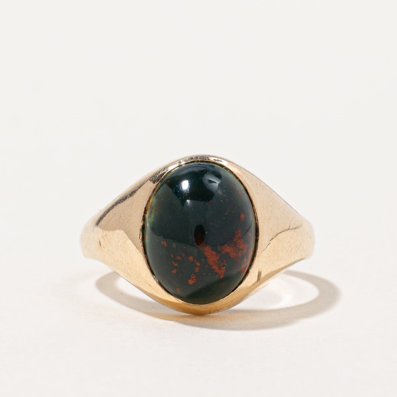 Birks' Bloodstone Signet Ring | 2.60ct | SZ 4.5 |