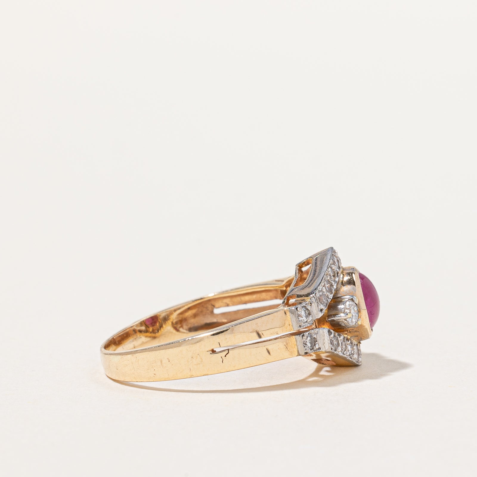Ruby & Diamond Ring | 0.60ct, 0.60ctw | SZ 7.75 |