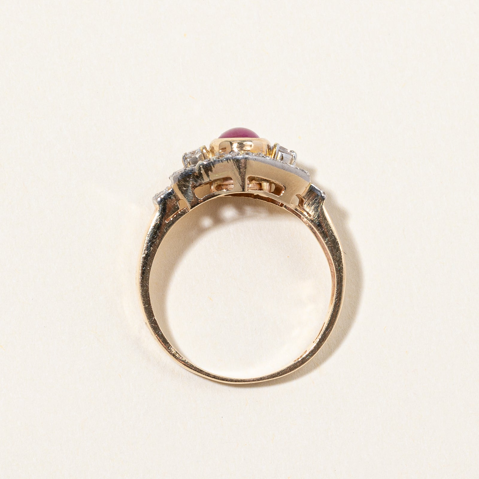 Ruby & Diamond Ring | 0.60ct, 0.60ctw | SZ 7.75 |