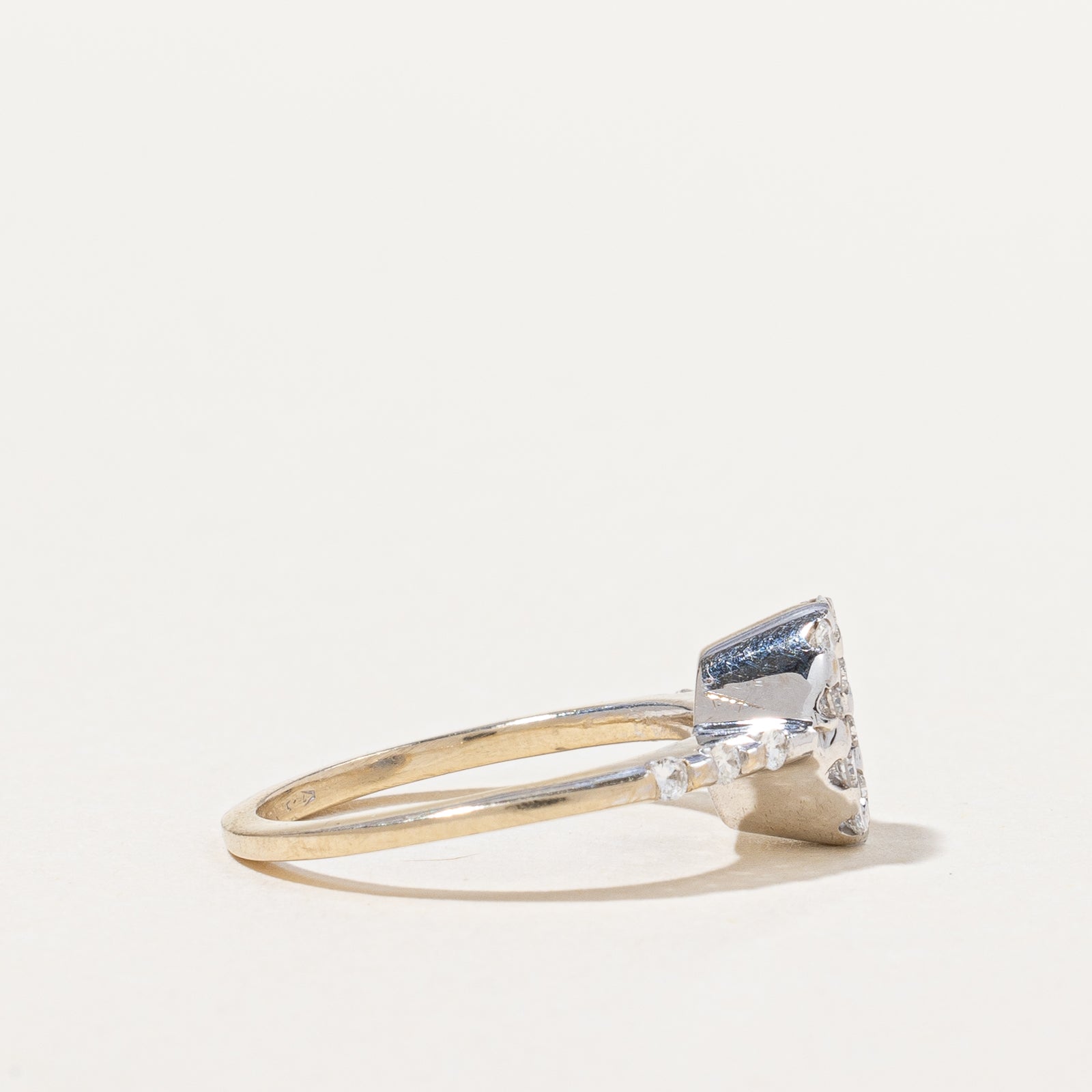 Sapphire & Diamond halo Ring | 0.35ct, 0.12ctw | SZ 6.5 |