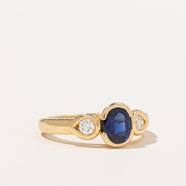 Sapphire & Diamond Ring | 1.00ct, 0.20ctw | SZ 6 |