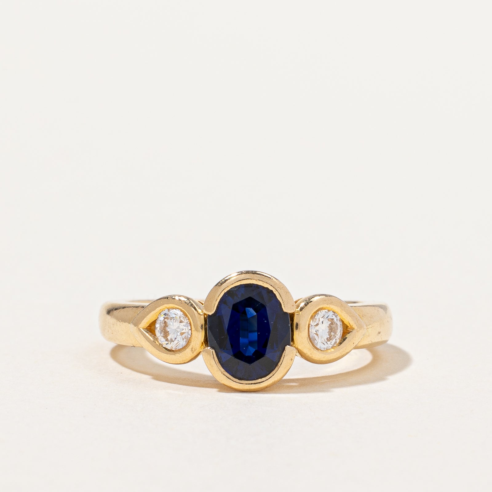 Sapphire & Diamond Ring | 1.00ct, 0.20ctw | SZ 6 |