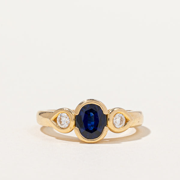 Sapphire & Diamond Ring | 1.00ct, 0.20ctw | SZ 6 |