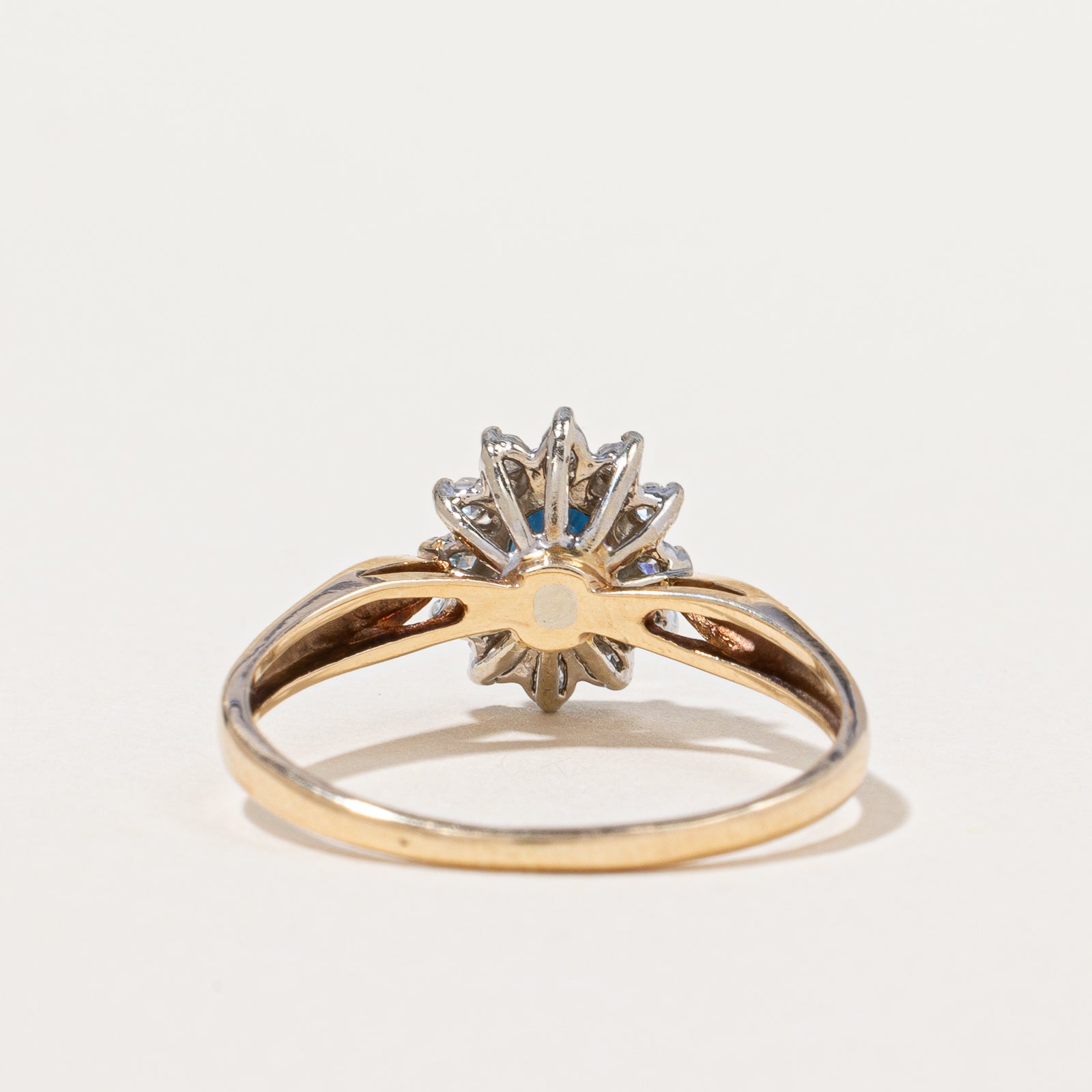 Sapphire & Diamond Halo Ring | 0.43ct, 0.10ctw | SZ 8.75 |