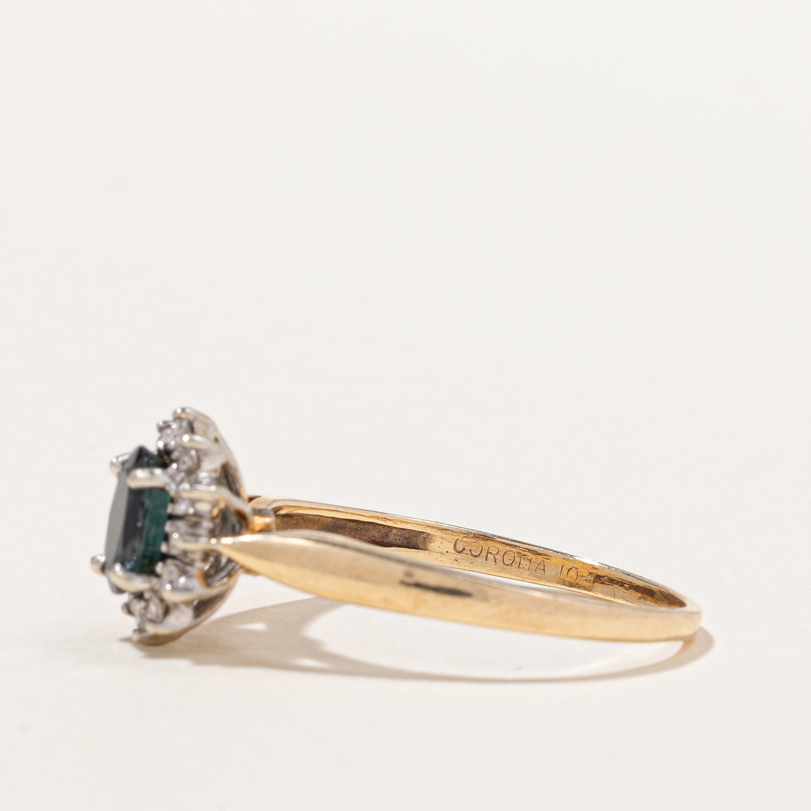 Sapphire & Diamond Halo Ring | 0.43ct, 0.10ctw | SZ 8.75 |