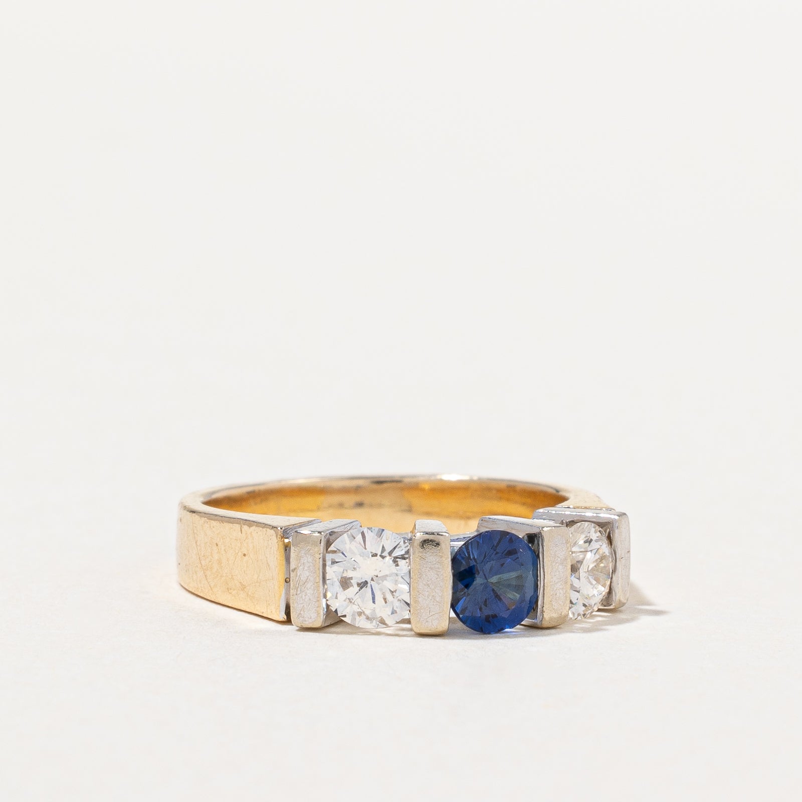 Diamond & Sapphire Ring | 0.52ctw, 0.36ct | SZ 4.75 |