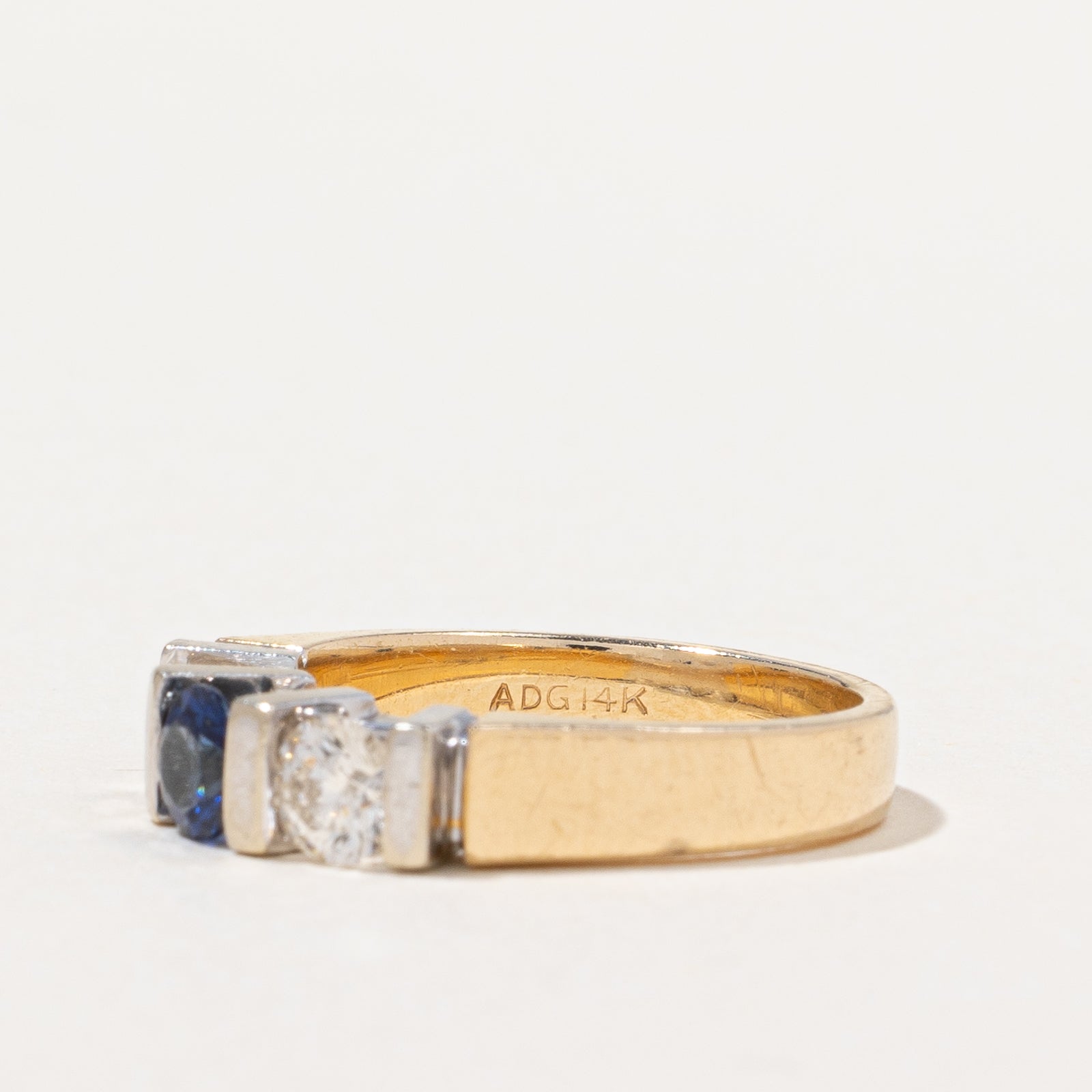 Diamond & Sapphire Ring | 0.52ctw, 0.36ct | SZ 4.75 |