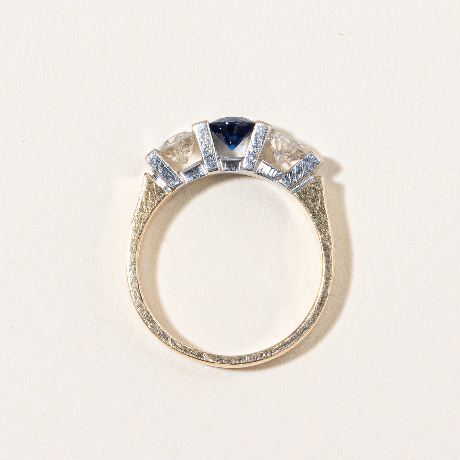 Diamond & Sapphire Ring | 0.52ctw, 0.36ct | SZ 4.75 |