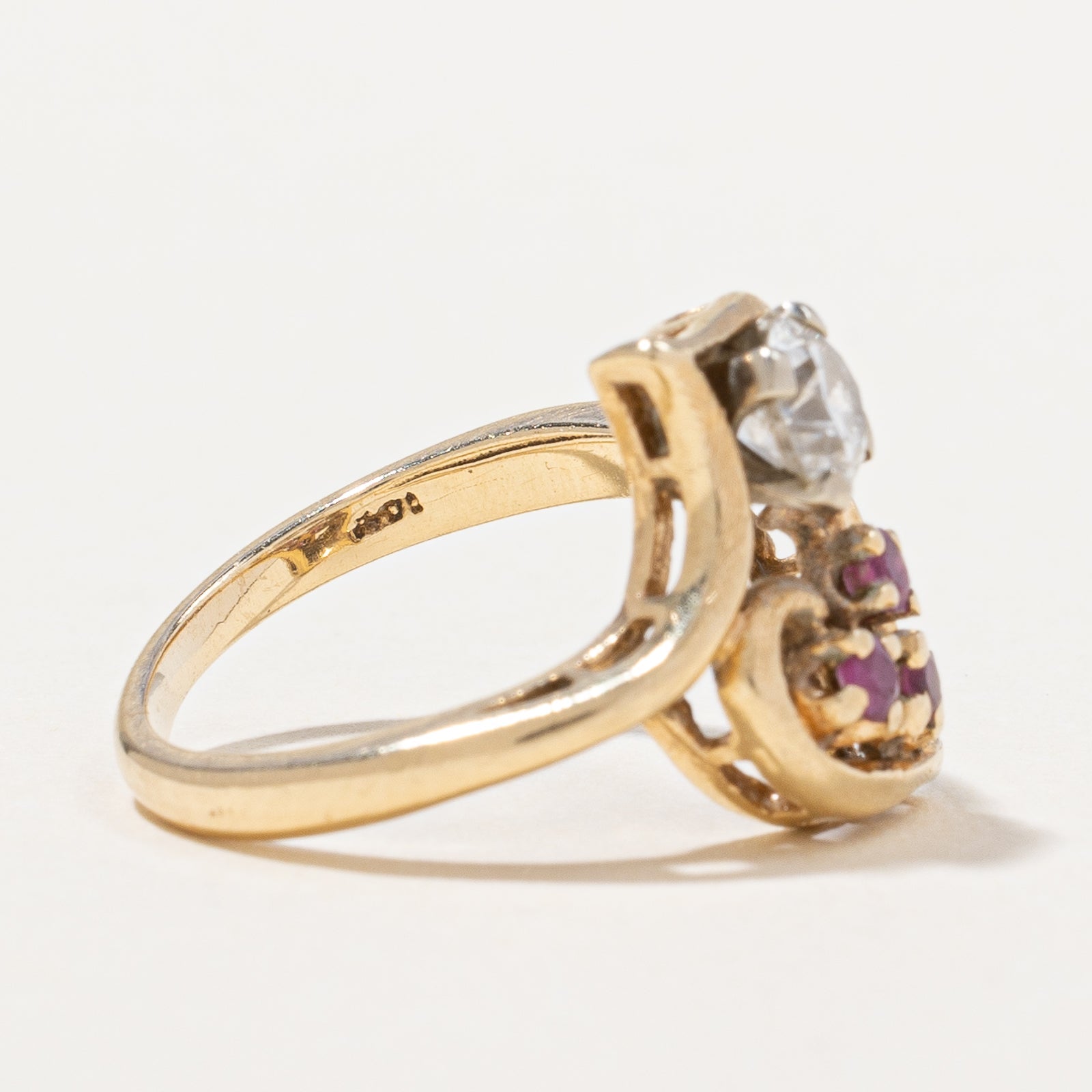 Diamond & Ruby Cocktail Ring | 0.43ct, 0.045ctw | SZ 5 |