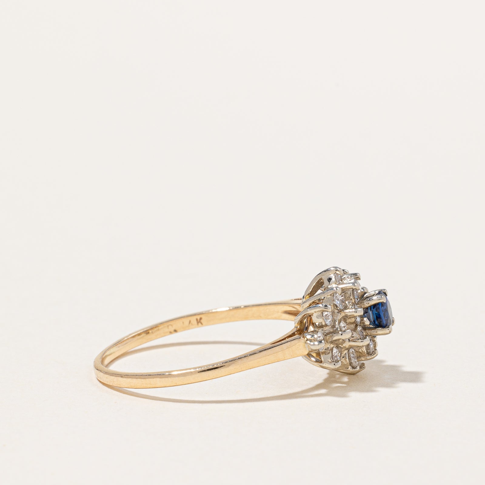 Diamond & Sapphire Ring | 0.50ctw, 0.30ct | SZ 8.75 |