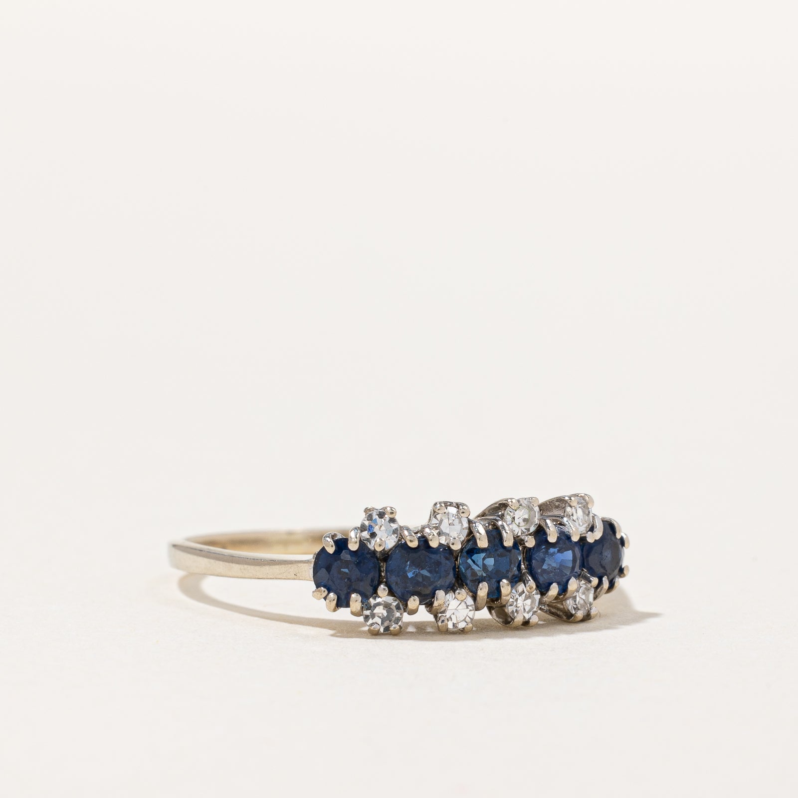 Sapphire & Diamond Ring | 0.70ctw, 0.12ctw | SZ 7.5 |