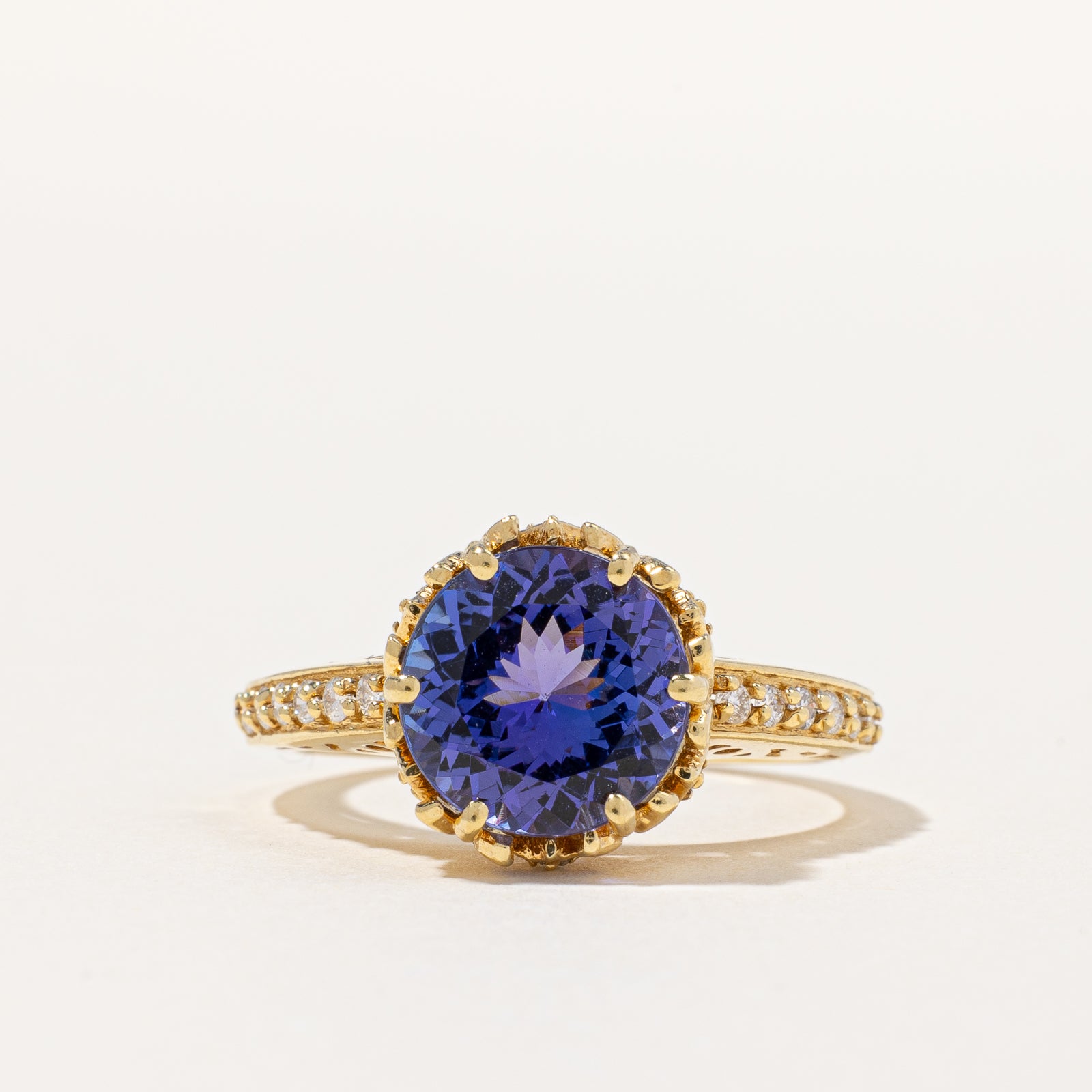 Tanzanite & Diamond Cocktail Ring | 2.80ct, 0.24ctw | SZ 9 |