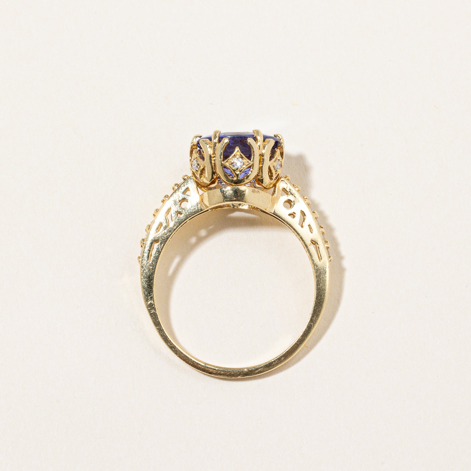 Tanzanite & Diamond Cocktail Ring | 2.80ct, 0.24ctw | SZ 9 |