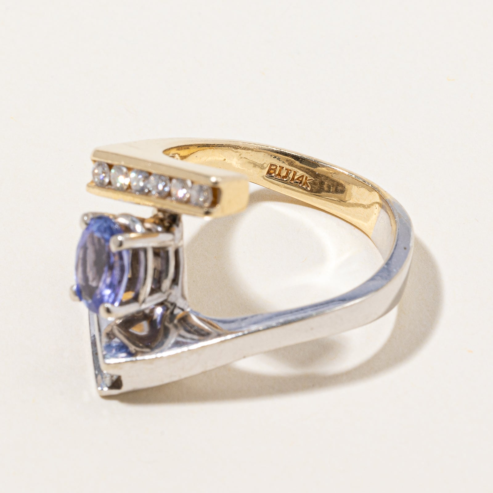 Tanzanite & Diamond Bypass Ring | 1.00ct, 0.40ctw | SZ 8.25 |