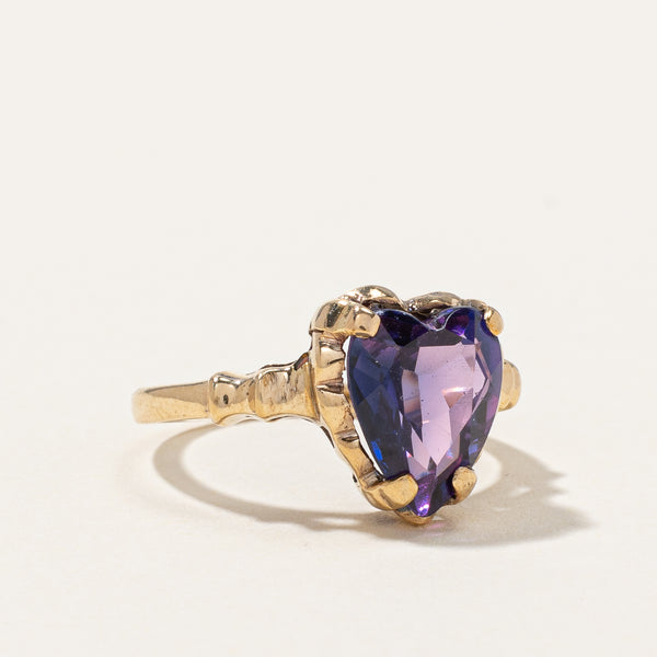 Synthetic Purple Sapphire Cocktail Ring | 2.75ct | SZ 4.25 |