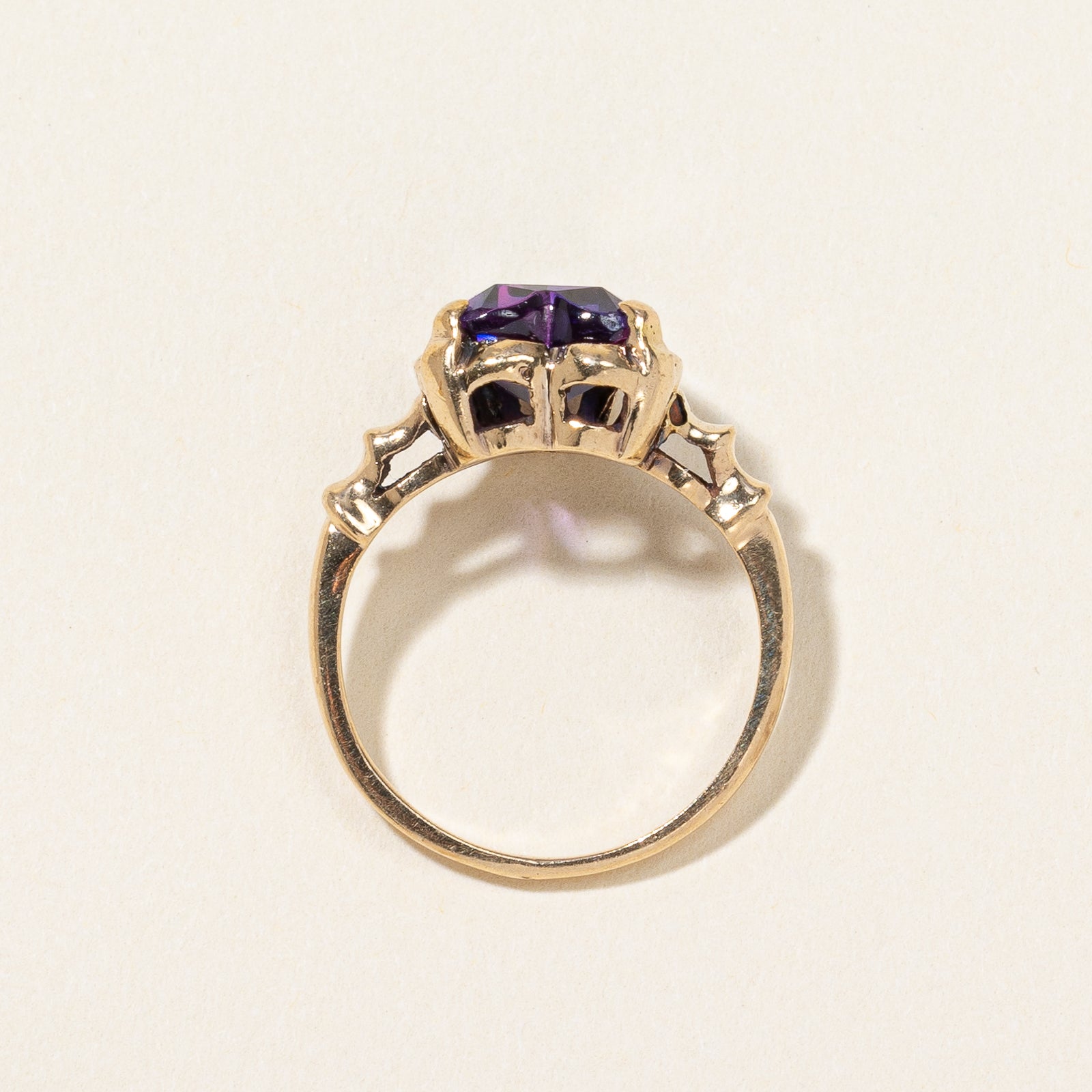 Synthetic Purple Sapphire Cocktail Ring | 2.75ct | SZ 4.25 |