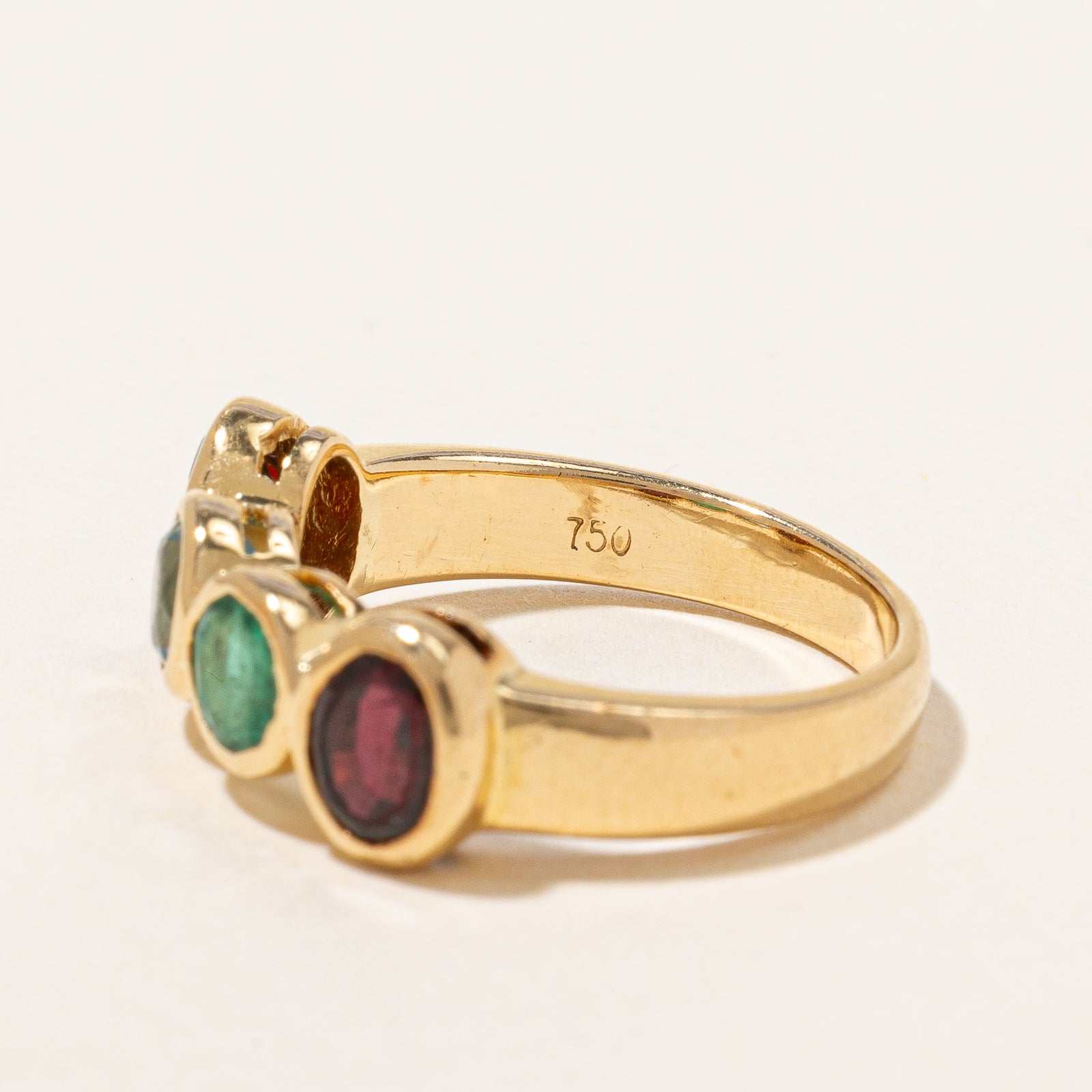 Bezel Set Mixed Gem Ring | 2.25ctw | SZ 6.25 |