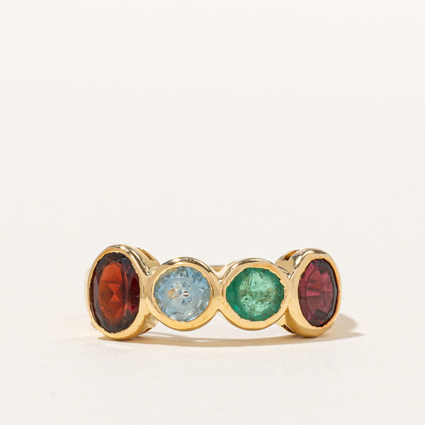 Bezel Set Mixed Gem Ring | 2.25ctw | SZ 6.25 |