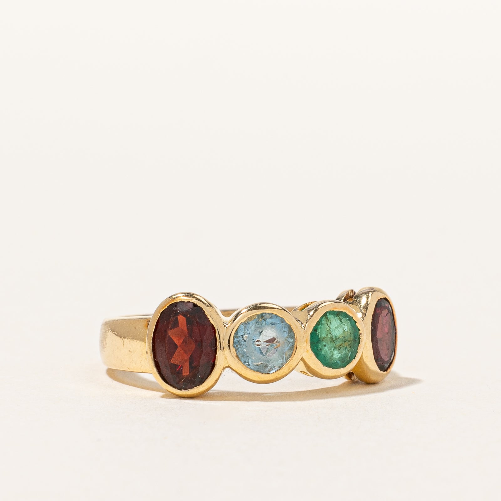 Bezel Set Mixed Gem Ring | 2.25ctw | SZ 6.25 |