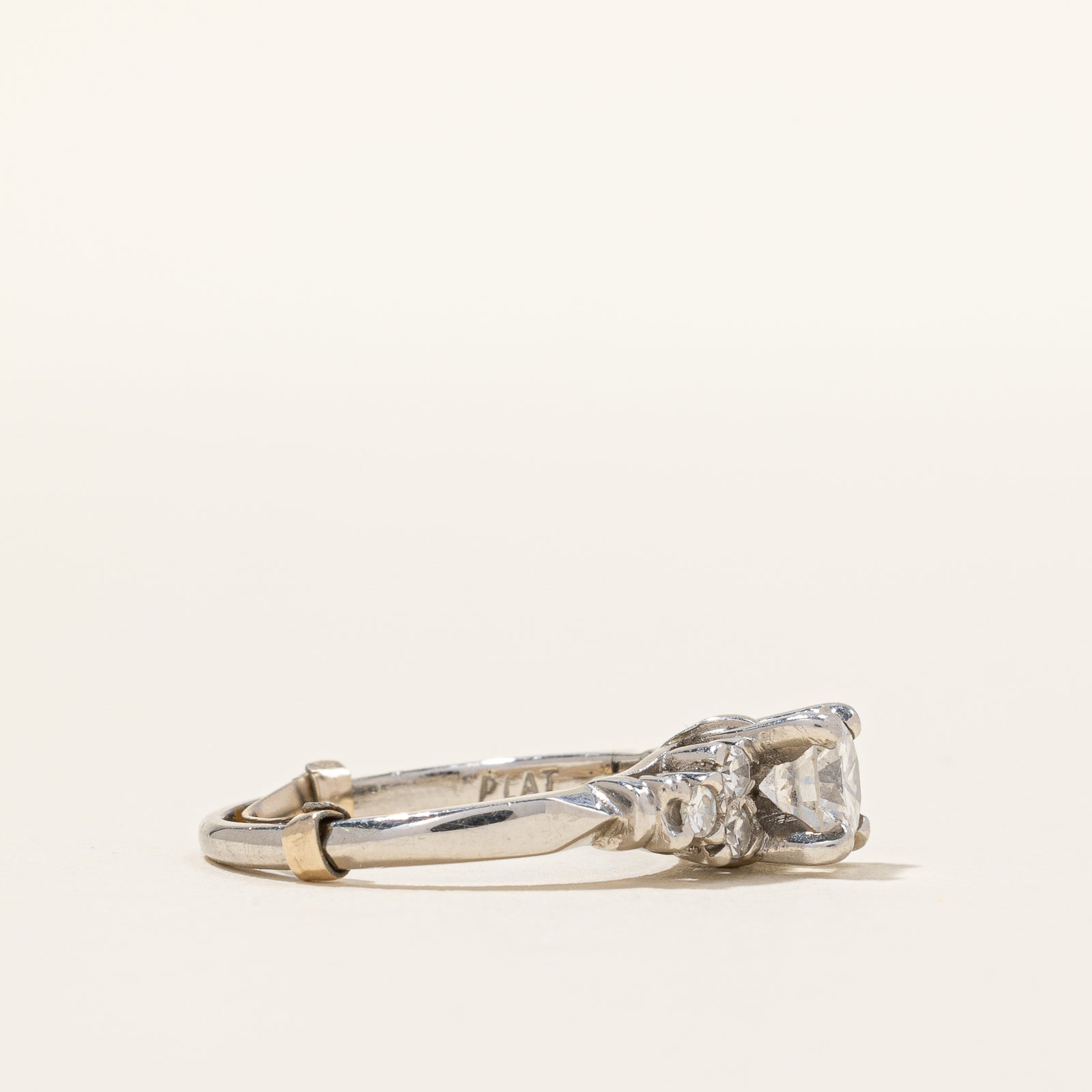 Platinum Diamond Ring | 0.90 ctw | SZ 5 |