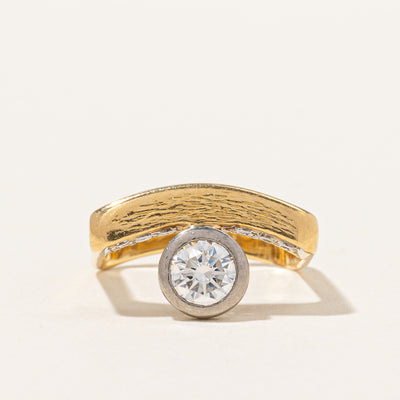 Bezel Set Abstract Diamond Ring | 0.70 ctw, SZ 5.25 |