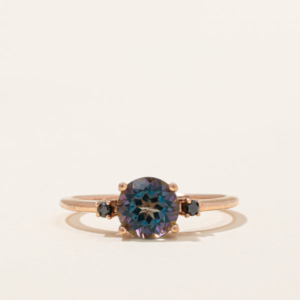 Mystic Topaz & Black Diamond Ring | 1.02ct, 0.02ctw | SZ 5 |