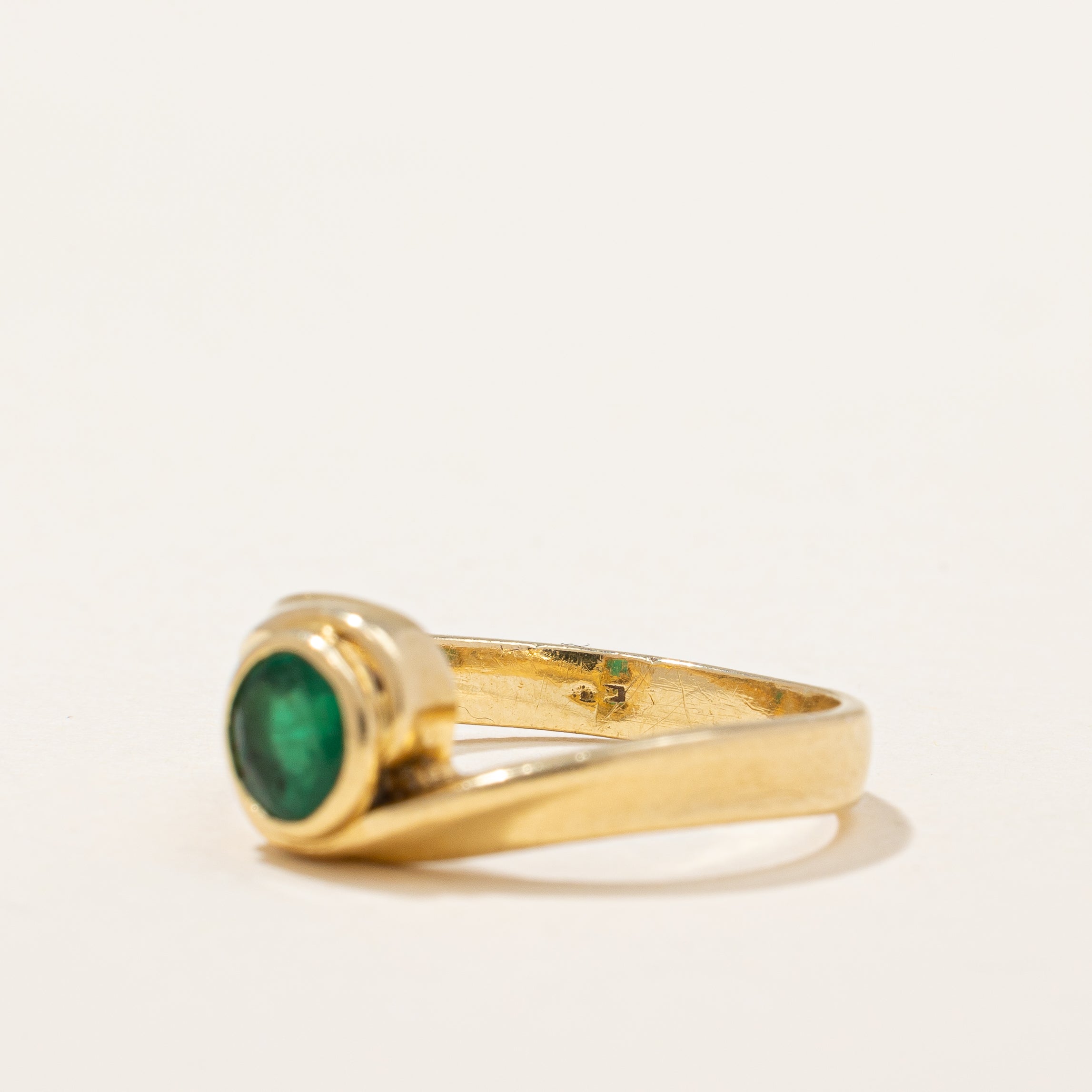 Bague cocktail émeraude | 0,30 ct | Taille 5 | 