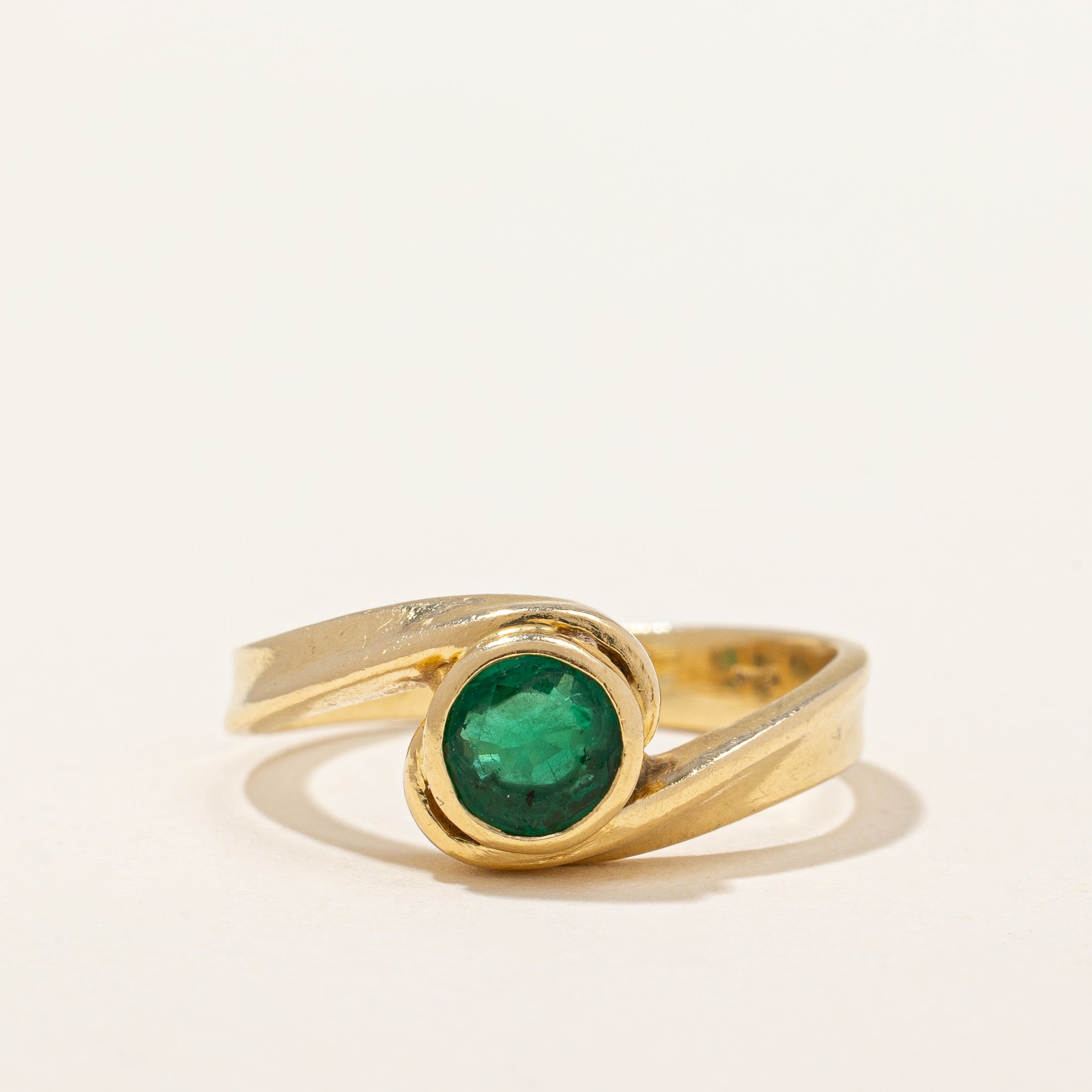 Bague cocktail émeraude | 0,30 ct | Taille 5 | 