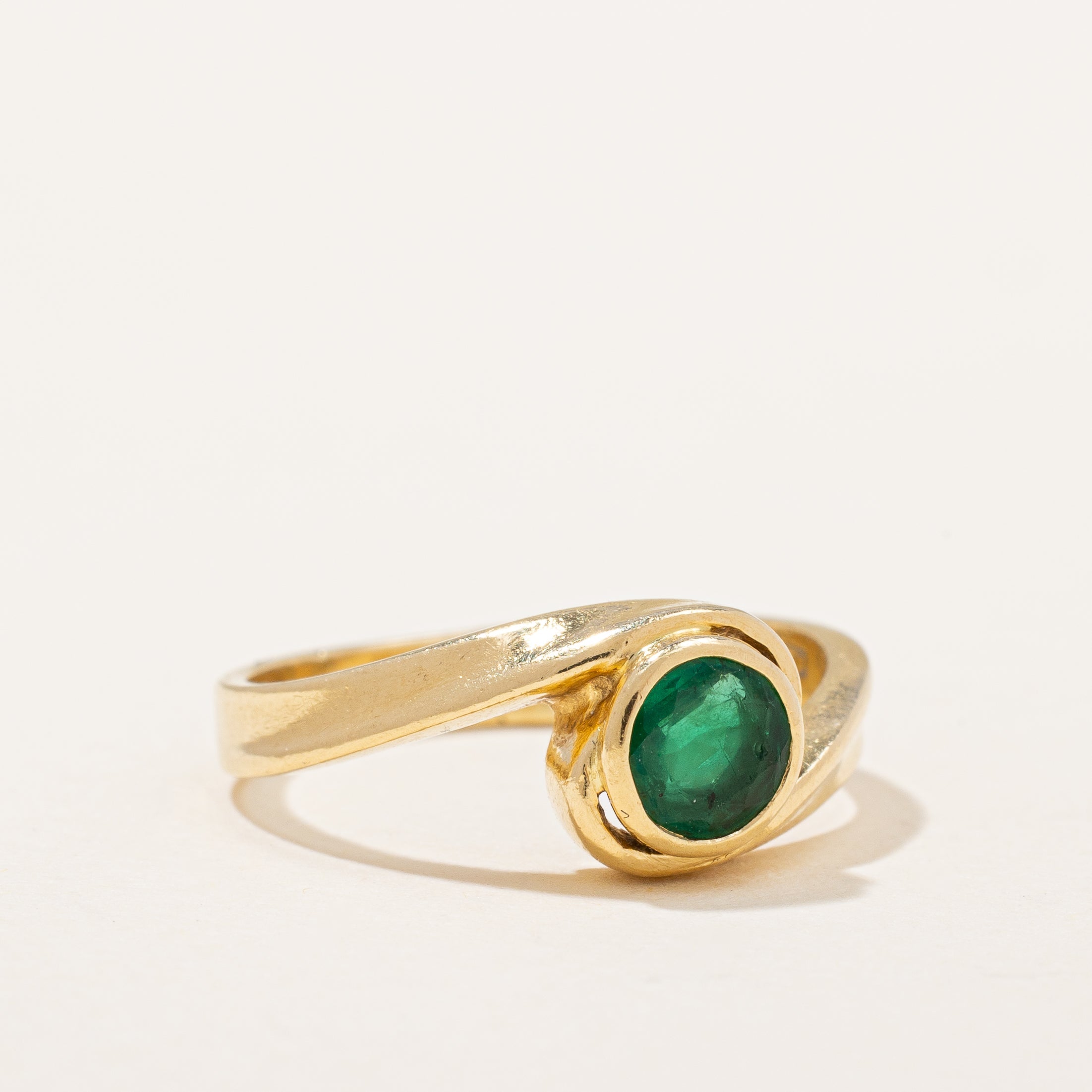Bague cocktail émeraude | 0,30 ct | Taille 5 | 