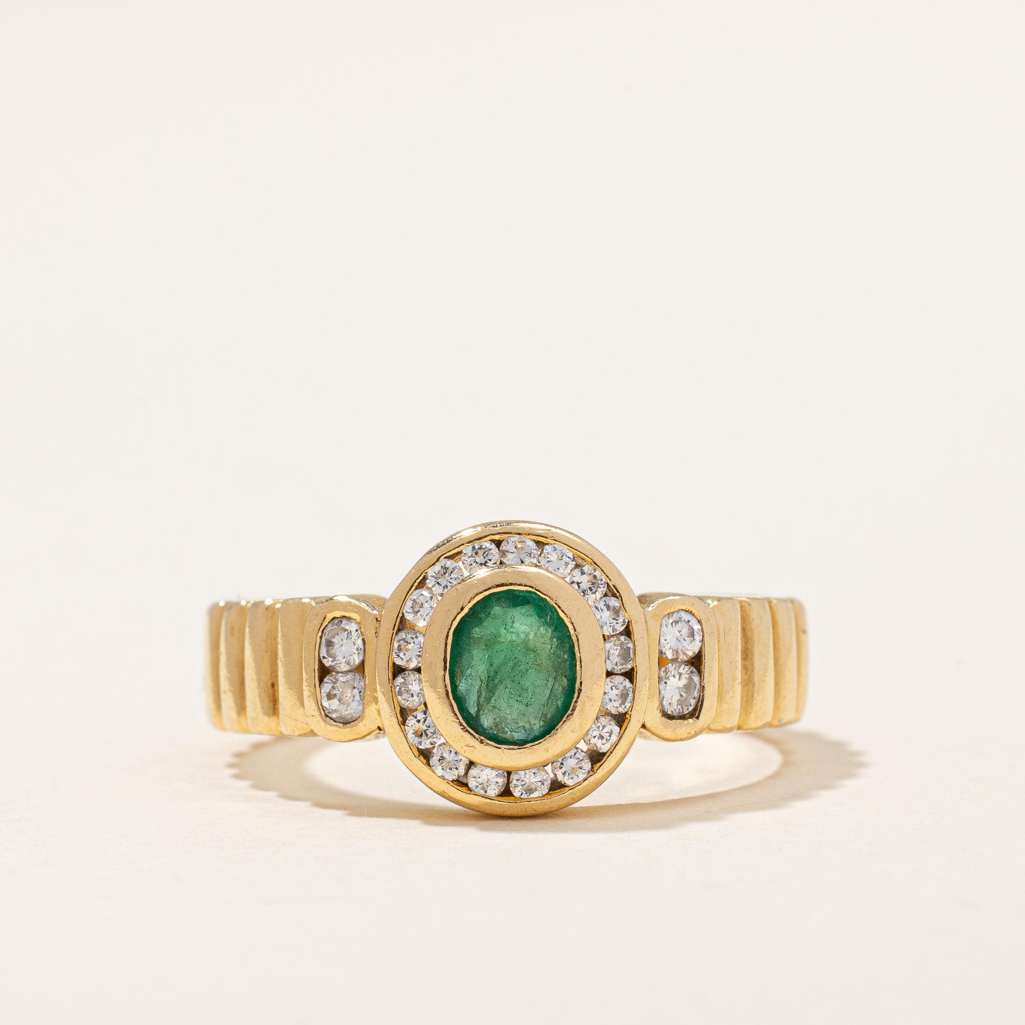 Emerald & Diamond Ring | 0.35ct, 0.20ctw | 6 |