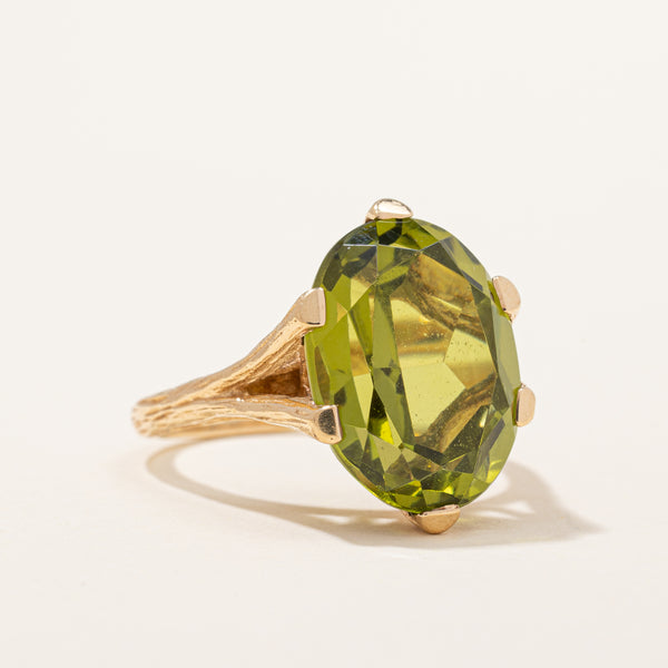 'Birks' Glass Cocktail Ring | 10.00ct | SZ 7.5 |