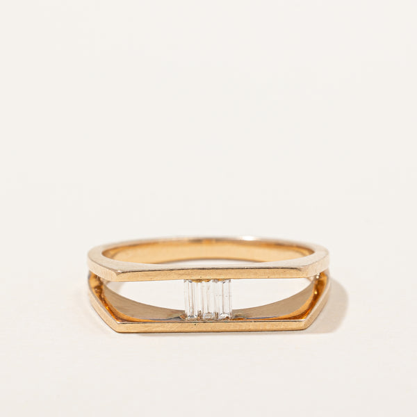 Baguette Cut Diamond Ring | 0.09ctw | SZ 5.25 |