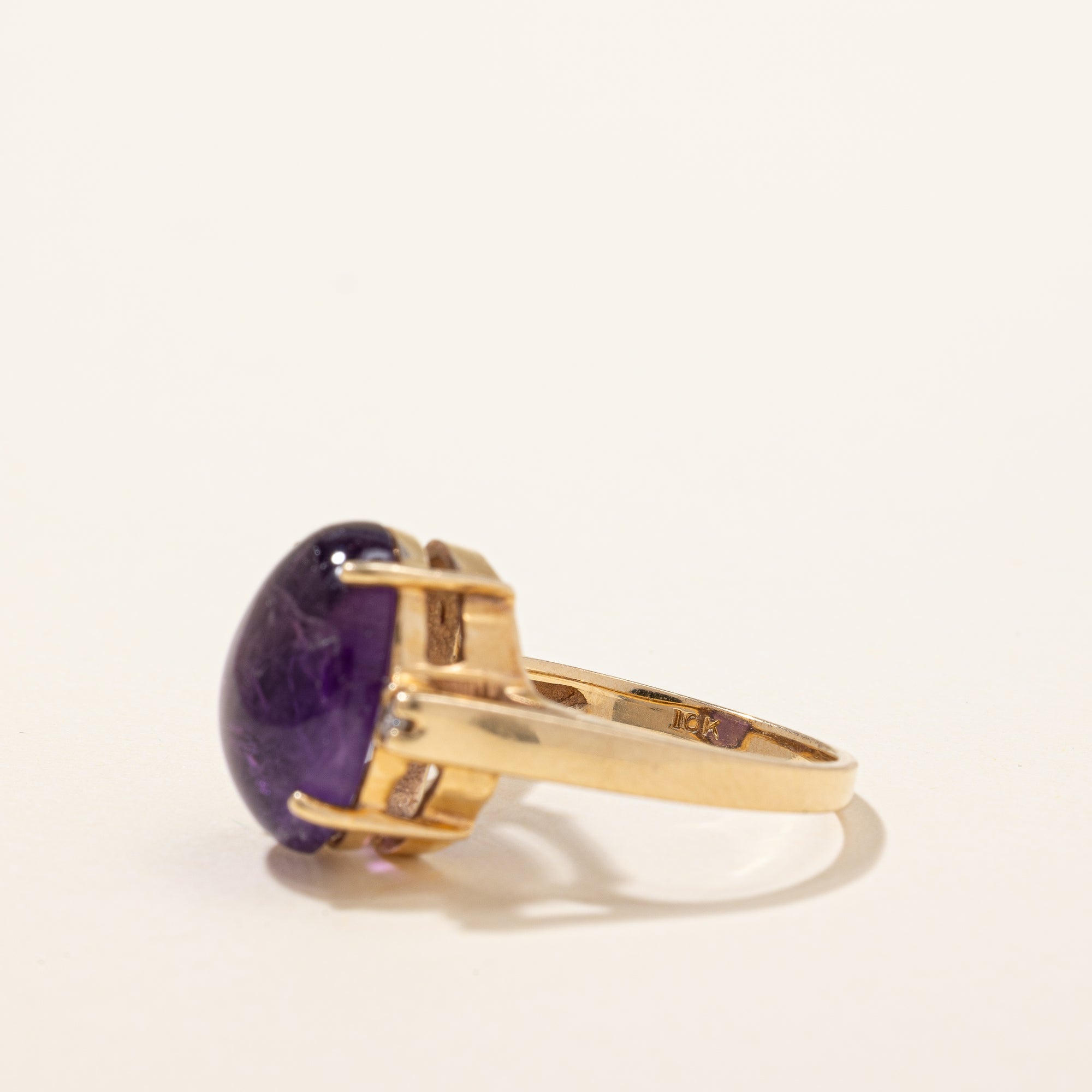 Amethyst & Diamond Cocktail Ring | 5.80ct, 0.05ctw | SZ 6 |