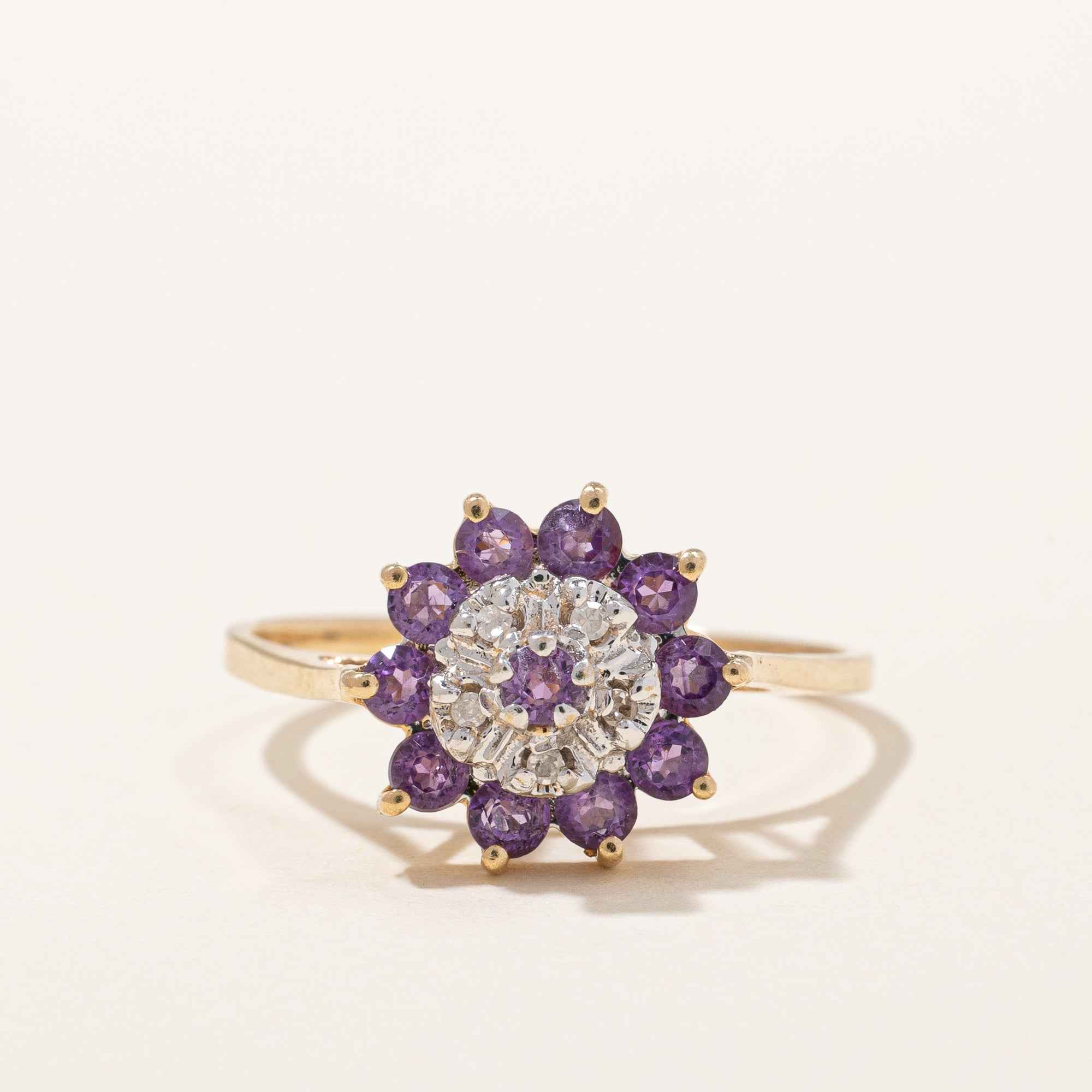 Amethyst & Diamond Cocktail Ring | 0.40ctw, 0.03ctw | SZ 6.75 |