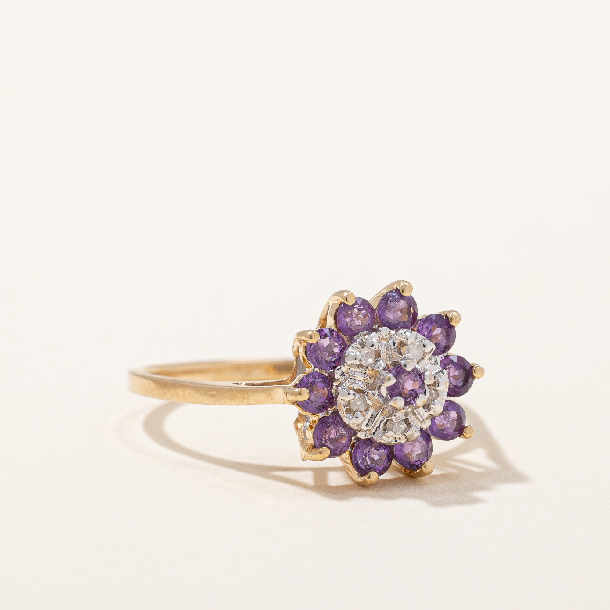 Amethyst & Diamond Cocktail Ring | 0.40ctw, 0.03ctw | SZ 6.75 |