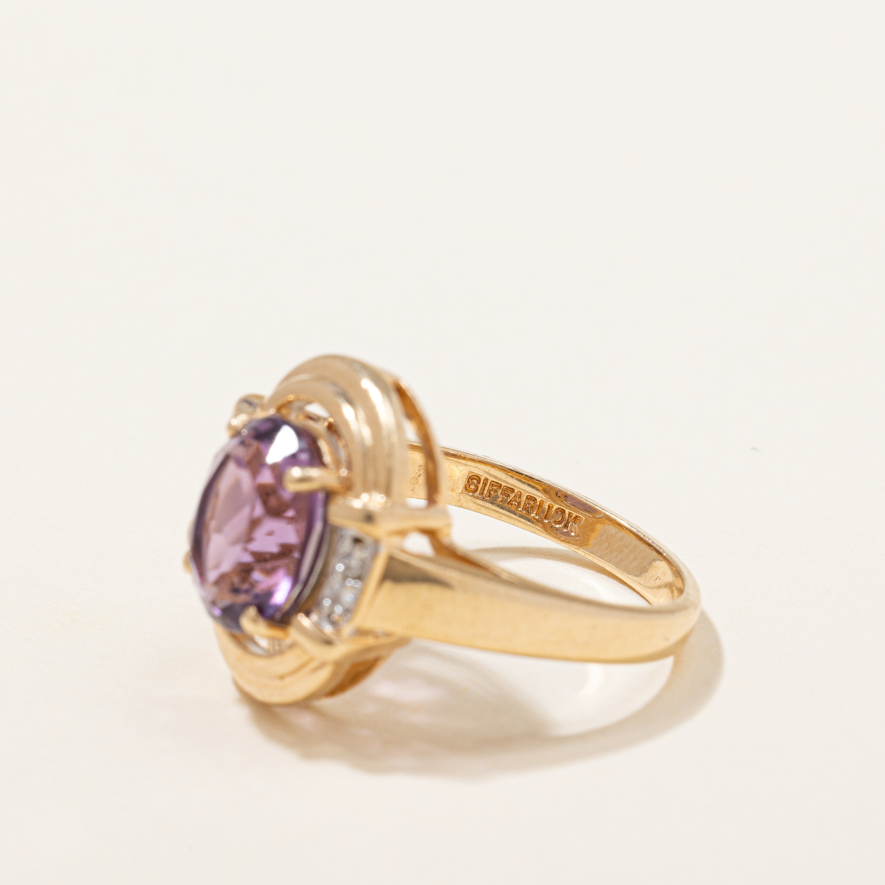 Amethyst & Diamond Cocktail Ring | 2.15ct, 0.04ctw | SZ 6.25 |