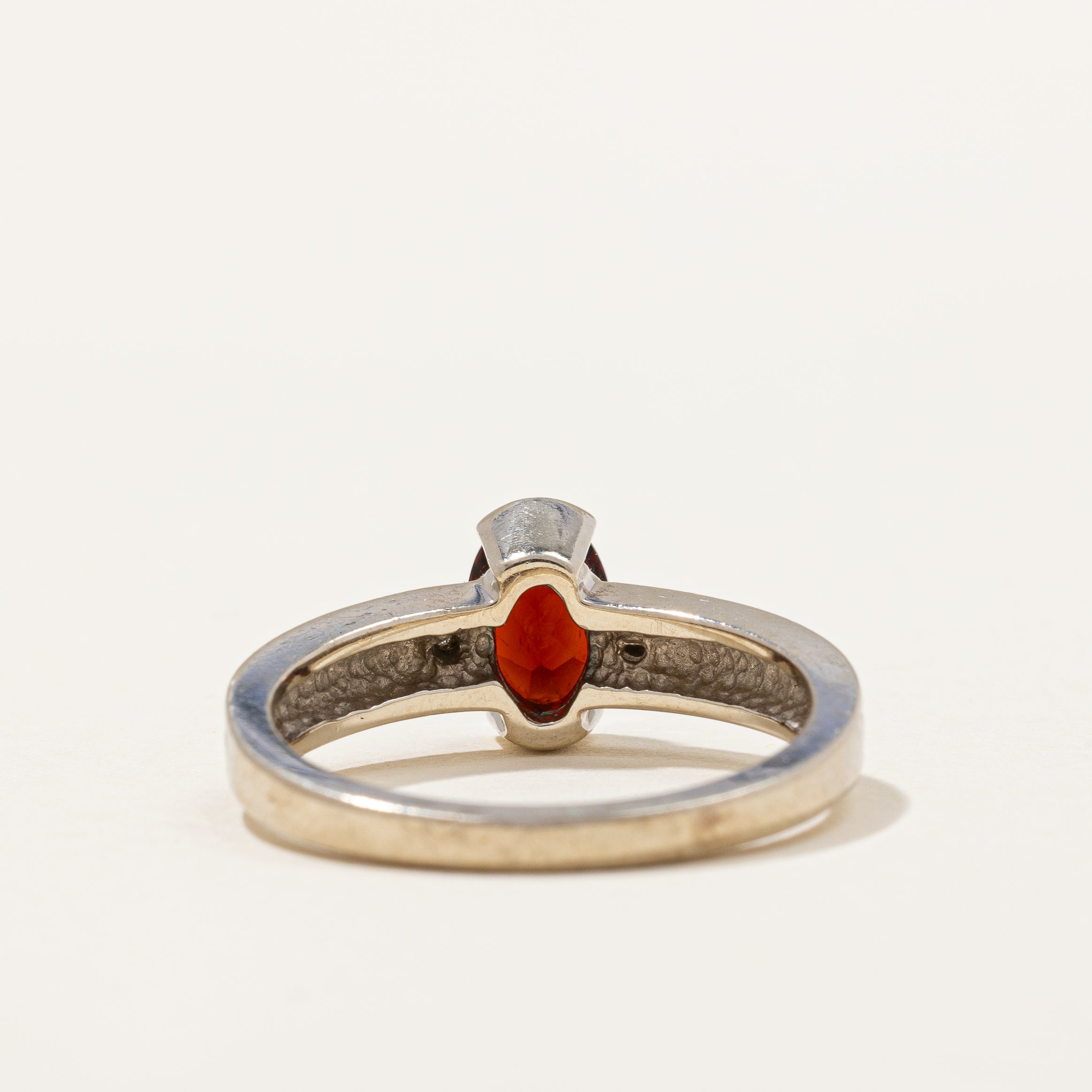 Garnet & Diamond Cocktail Ring | 0.90ct, 0.03ctw | SZ 6.75 |