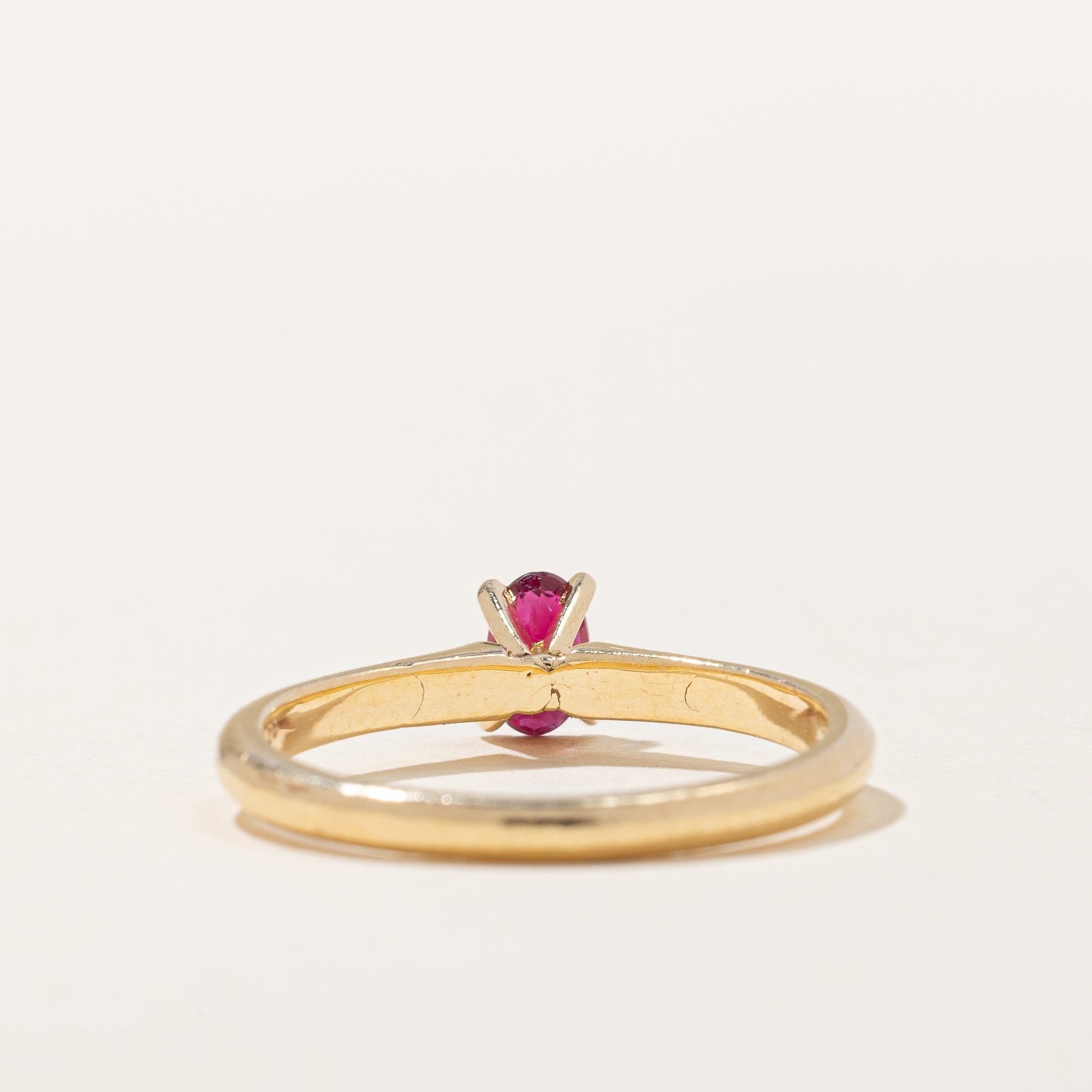 Synthetic Ruby Ring | 0.24ct | SZ 5.5 |