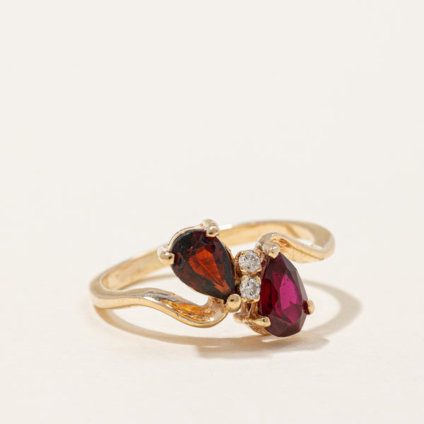 Multi Gem Bypass Ring | 0.83ctw | SZ 5 |