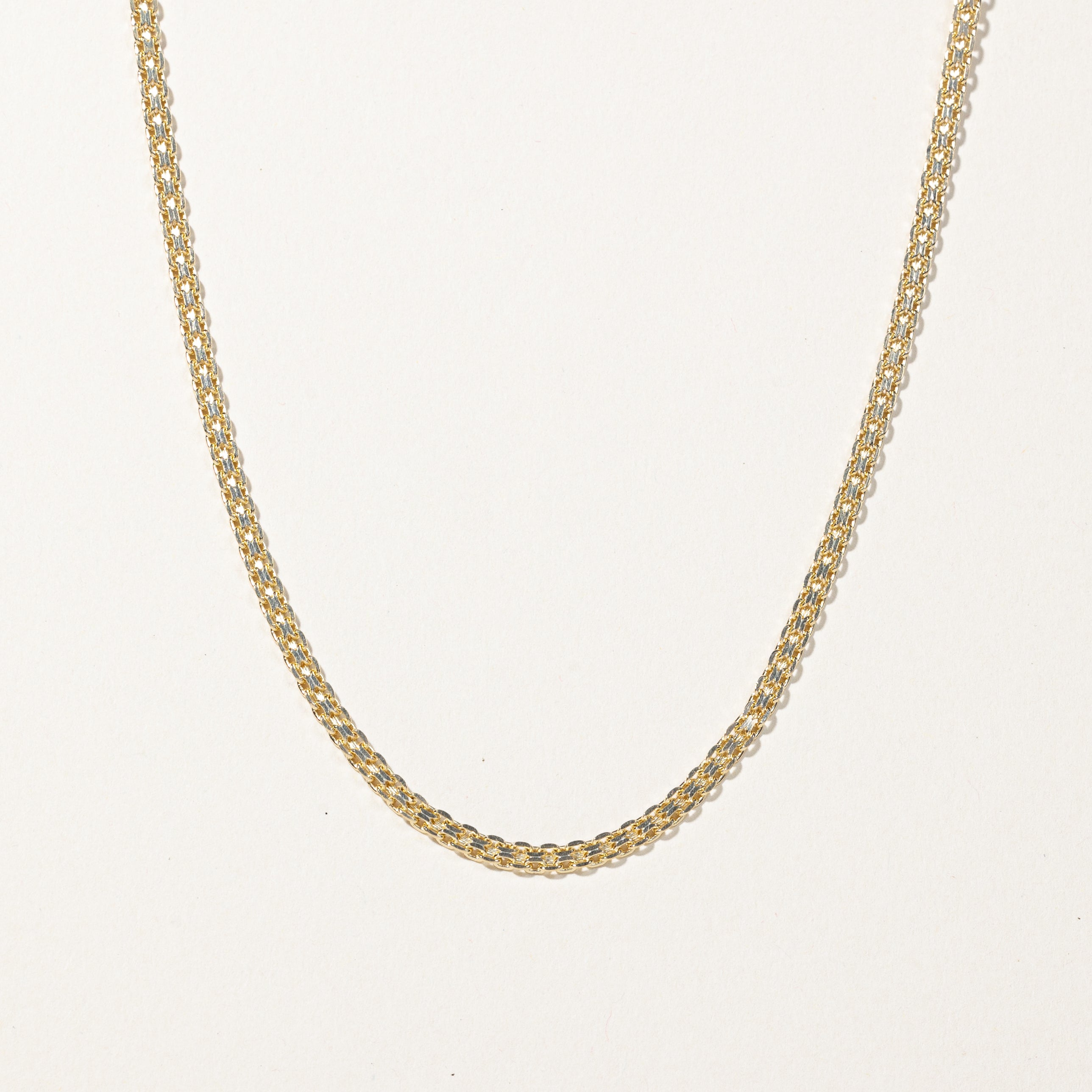 14k Yellow Gold Double Cable Chain | 18"