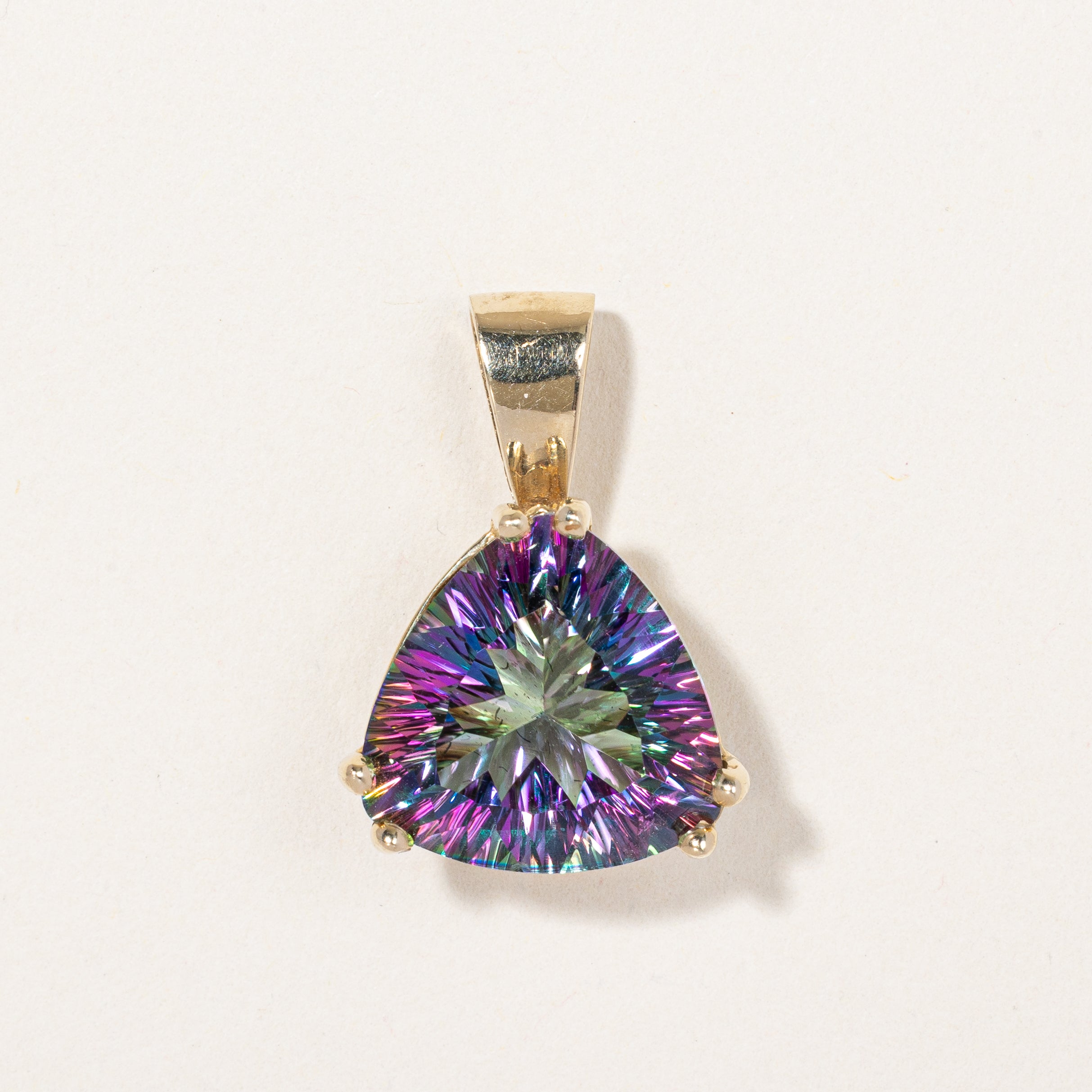 Mystic Quartz Pendant | 9.10ct |  30x18mm