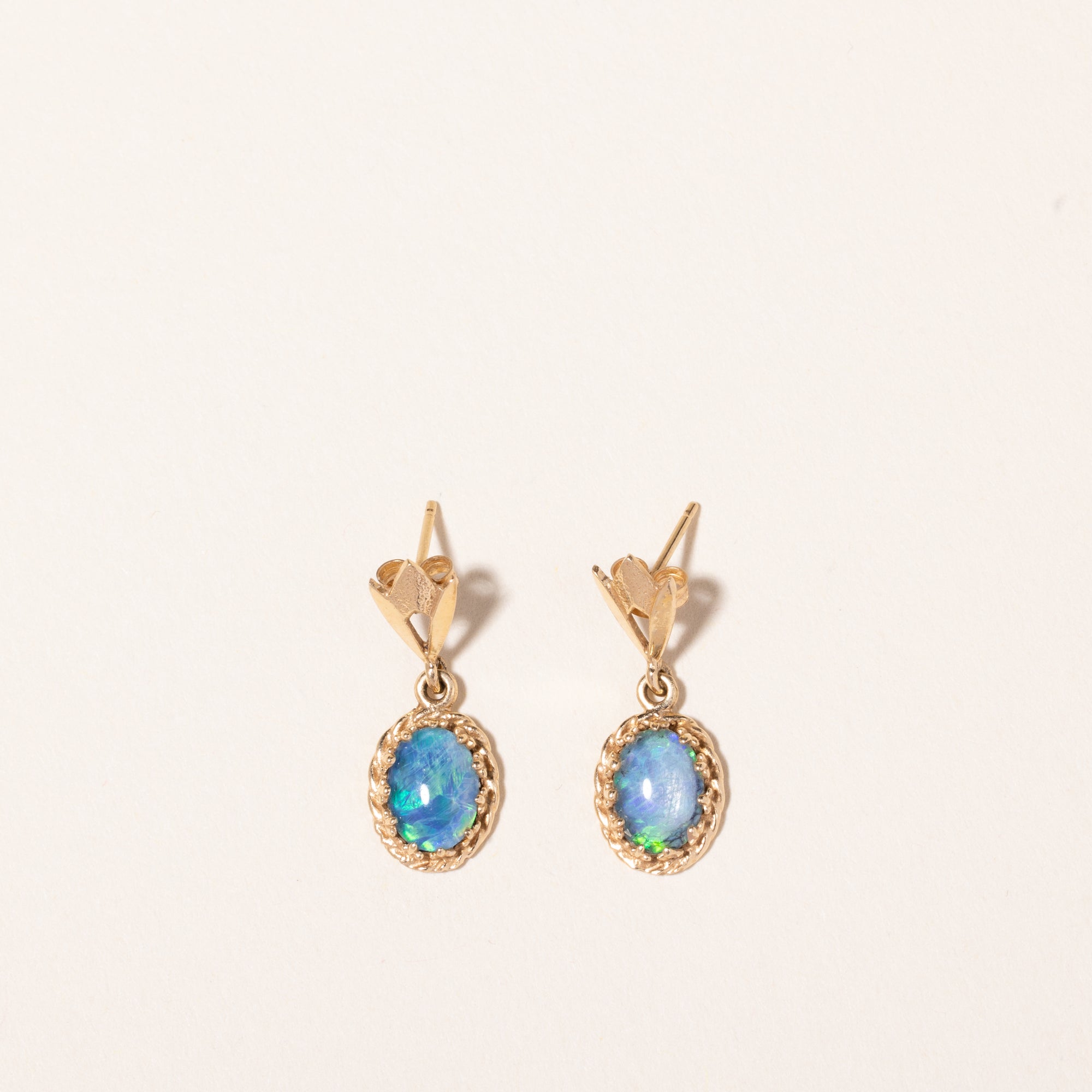 Opal Triplet Drop Earrings | 2.20ctw |