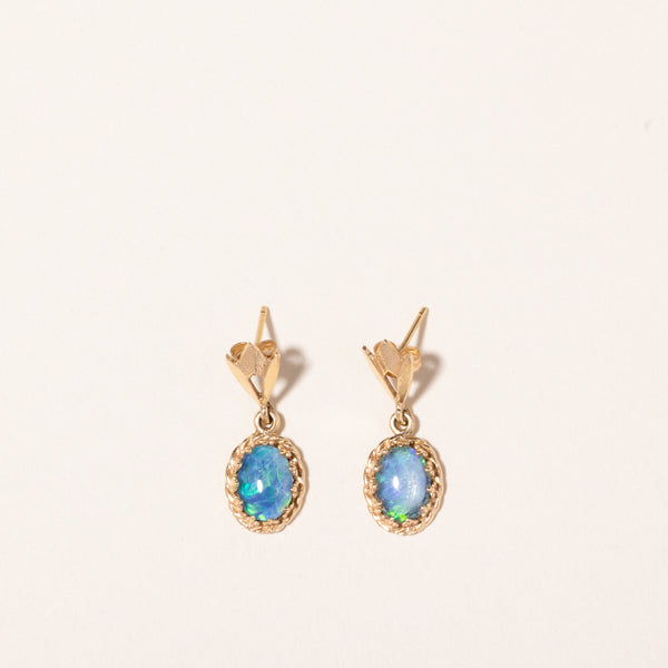 Opal Triplet Drop Earrings | 2.20ctw |