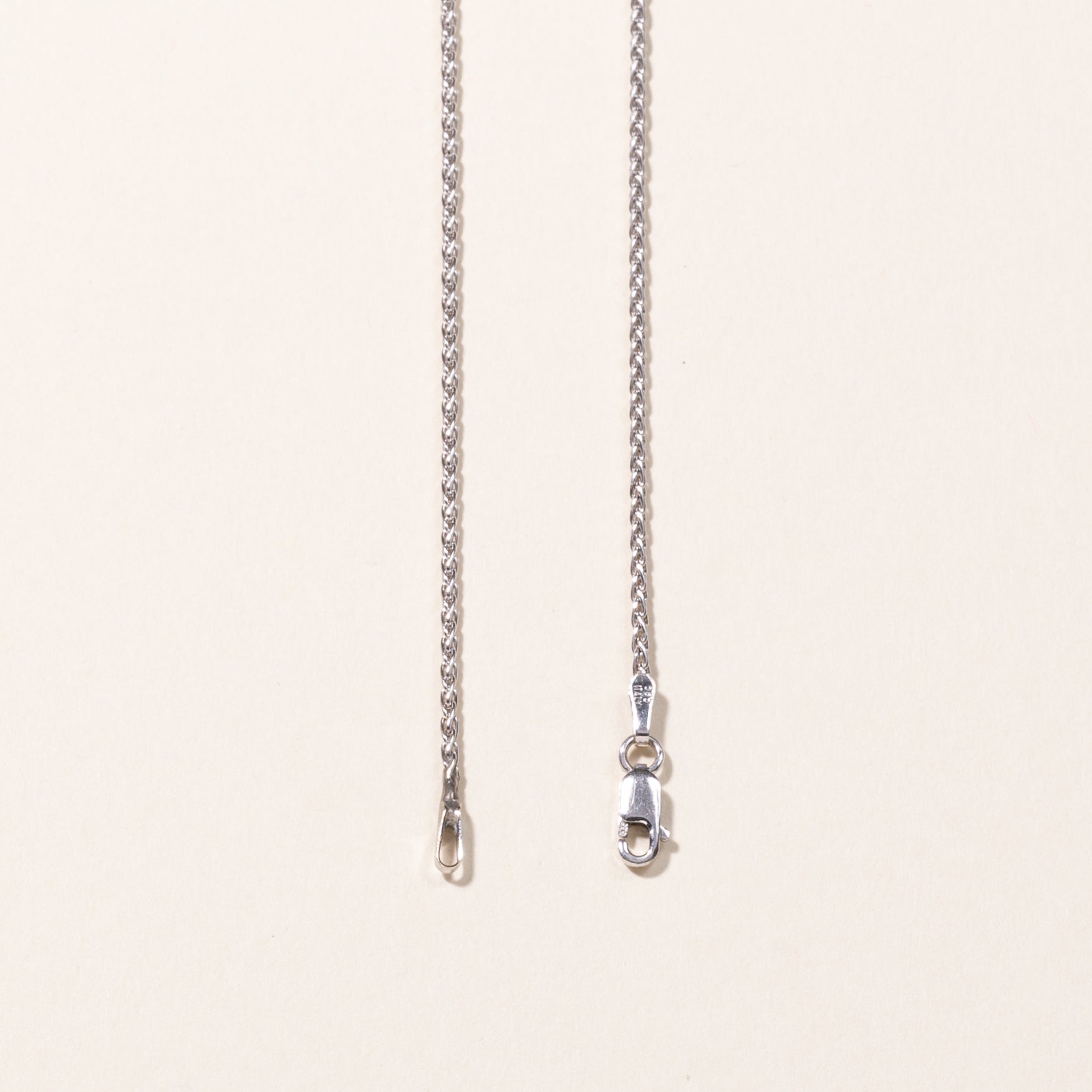 14k White Gold Chain | 16"