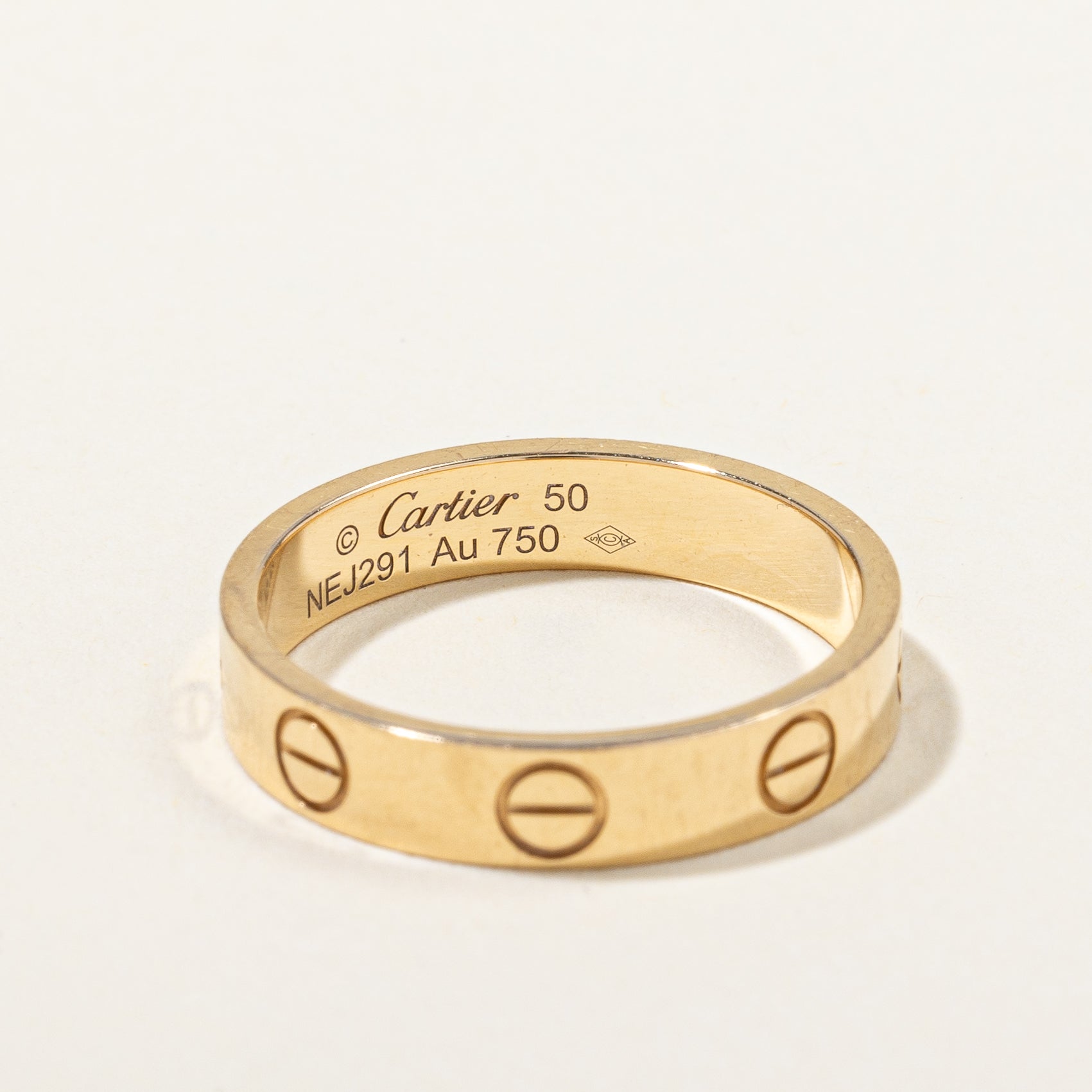 'Cartier' Love Ring Small Model | SZ 5.25 |