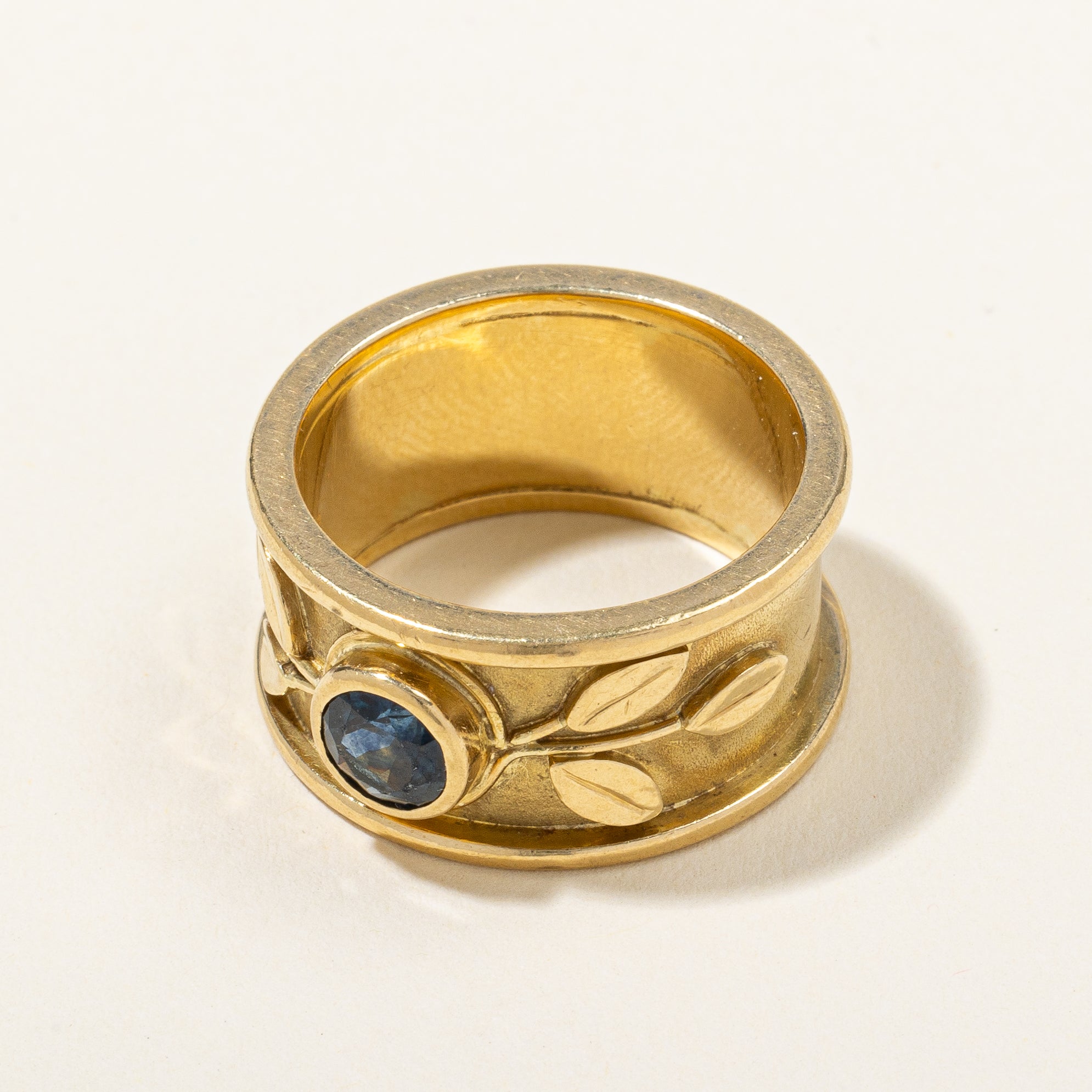 Sapphire Wide Band Ring | 0.80ct | SZ 9 |